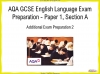 AQA GCSE English Language Exam Preparation - Paper 1, Section A (Additional Prep 2) Teaching Resources (slide 1/59)